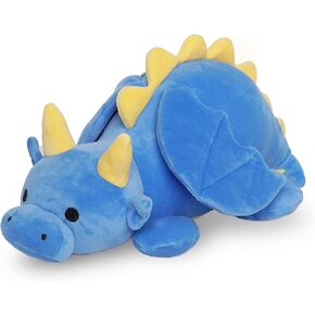 Avocatt 12" Blue Dragon Plushie - Soft, Squishy Stuffed Animal Toy for Kids