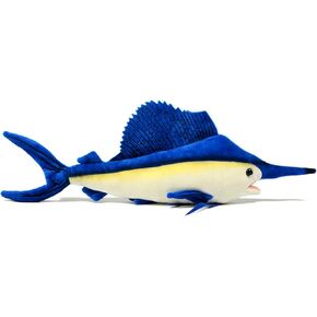 Simulation Swordfish Sailfish Stuffed Plush Toy- 18.5inch Lifelike Marlin Depth Ocean Animals Lstiophorus Platypterus Plushie Toys Figur, Super Soft Plush Dolls Stuffed Toys, Gifts for Kids