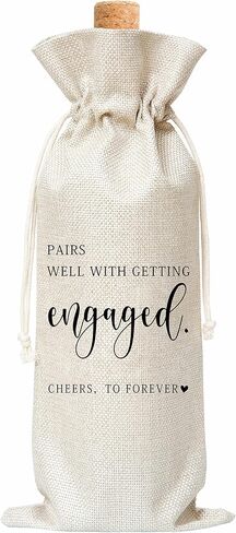 Divorced Wine Gift Bag, Wine Bag for Freshyl Signed Divorce Papers, breakup, happily divorced, Divorce Party, 1 Pc Burlap Wine Bottle Cover Bag (a21) in Kuwait