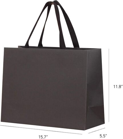 6pcs 21.7x6.1x15.7 (4) Extra Large Size Gift Bags with Cotton Handles, Thick, Sturdy, Giant, Jumbo Paper Bags for Wedding, Birthday, Party in Saudi Arabia