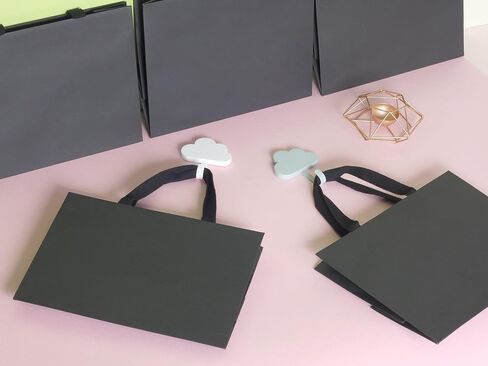 6pcs 21.7x6.1x15.7 (4) Extra Large Size Gift Bags with Cotton Handles, Thick, Sturdy, Giant, Jumbo Paper Bags for Wedding, Birthday, Party in Saudi Arabia