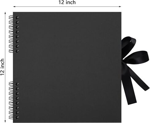 Scrapbook Photo Album DIY 10x10 Inch Thick Kraft 40 Pages White in Saudi Arabia