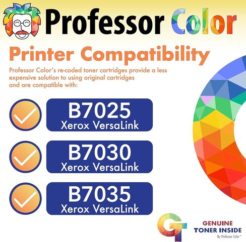 استبدال خرطوشة حبر OEM المعاد ترميزها بالألوان من البروفيسور لـ Xerox VersaLink B7025 B7030 B7035 | 106R03394 - أسود عالي الإنتاجية (31000 صفحة) in Saudi Arabia