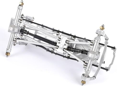 Metal Chassis Frame Assembled Kit for Axial SCX24 Deadbolt AXI90081 1/24 RC Crawler Car Upgrades (Silver) in Kuwait