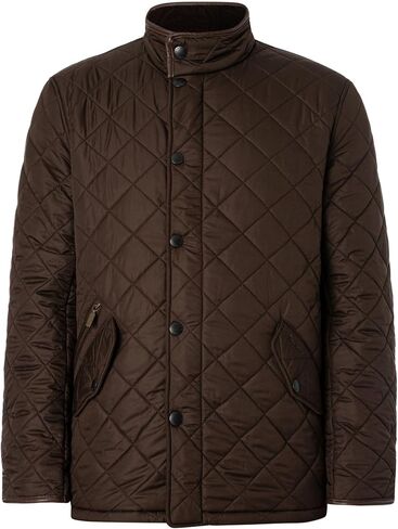 Barbour Men's Powell Quilted Jacket (L, Black) in Saudi Arabia