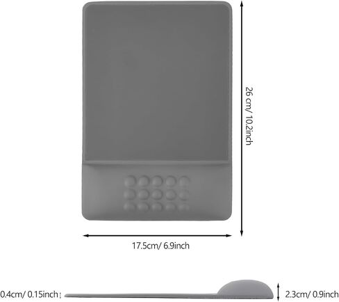Mouse Pad, Mouse Pad with Wrist Support Comfortable Ergonomic Mousepad with Leather Wrist Rest for Computer, Laptop, Office & Home(White) in Kuwait