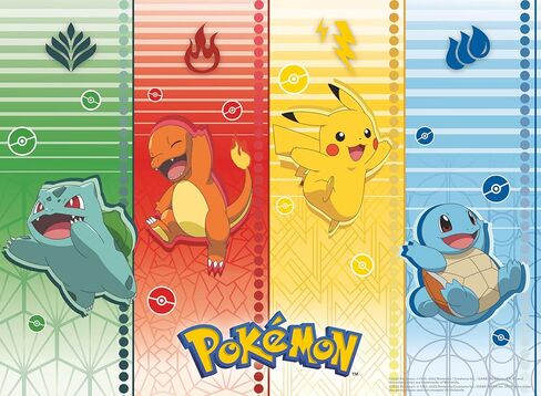 Buffalo Games - Pokémon - Pokemon Sports - 100 Piece Jigsaw Puzzle for Families Challenging Puzzle Perfect for Game Nights - Finished Puzzle Size is 15.00 x 11.00 in Saudi Arabia