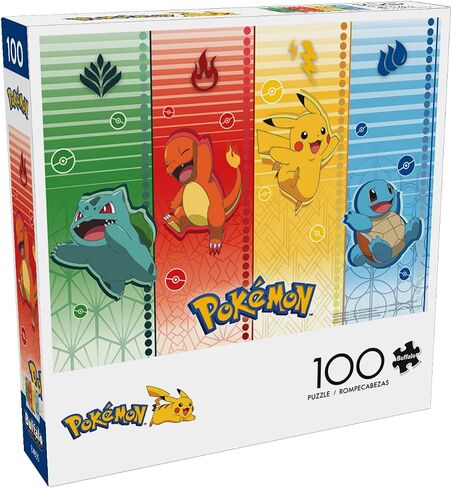 Buffalo Games - Pokémon - Pokemon Sports - 100 Piece Jigsaw Puzzle for Families Challenging Puzzle Perfect for Game Nights - Finished Puzzle Size is 15.00 x 11.00 in Saudi Arabia