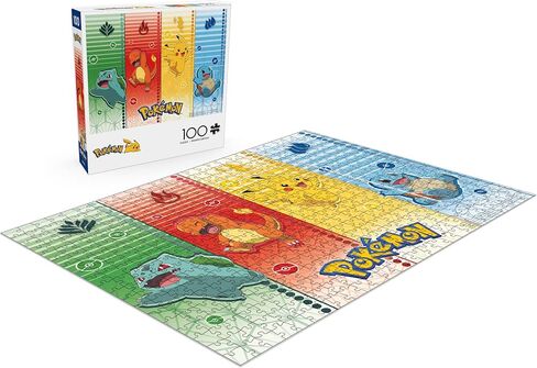 Buffalo Games - Pokémon - Pokemon Sports - 100 Piece Jigsaw Puzzle for Families Challenging Puzzle Perfect for Game Nights - Finished Puzzle Size is 15.00 x 11.00 in Saudi Arabia