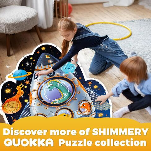 QUOKKA الألغاز الأرضية العملاقة للأطفال الذين تتراوح أعمارهم بين 3-5 - 2x3 أقدام 48 قطعة الألغاز للأطفال الصغار 2-4 - الألغاز التعليمية للأطفال الصغار ذات الشكل الكبير الذين تتراوح أعمارهم بين 24 شهرًا فما فوق - لعبة نشاط يونيكورن للبنين والبنات in Kuwait