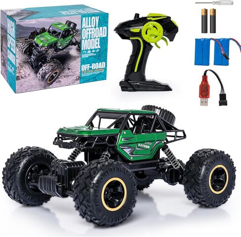 Blue RC Trucks Remote Control Car 1:14 Off Road Monster Truck,Metal Shell Crawler,2.4Ghz 20km/h High Speed All Terrain Hobby Truck in Saudi Arabia