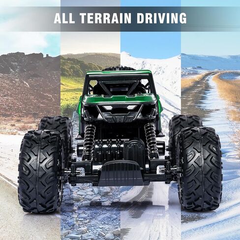 Blue RC Trucks Remote Control Car 1:14 Off Road Monster Truck,Metal Shell Crawler,2.4Ghz 20km/h High Speed All Terrain Hobby Truck in Saudi Arabia