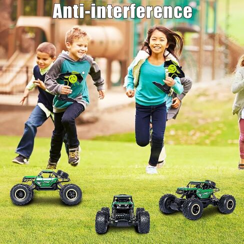 Blue RC Trucks Remote Control Car 1:14 Off Road Monster Truck,Metal Shell Crawler,2.4Ghz 20km/h High Speed All Terrain Hobby Truck in Saudi Arabia