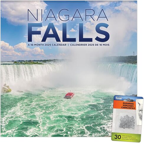 2025 Niagara Falls Wall Calendar & Push Pins in Saudi Arabia