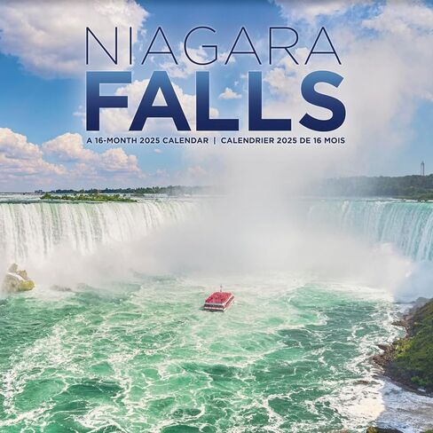 2025 Niagara Falls Wall Calendar & Push Pins in Saudi Arabia