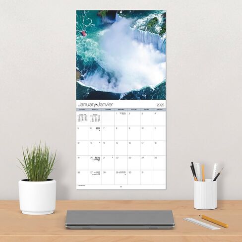 2025 Niagara Falls Wall Calendar & Push Pins in Saudi Arabia