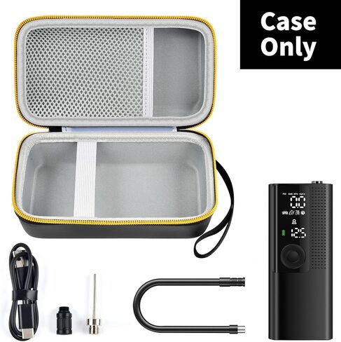 حافظة متوافقة مع Fanttik X8/ لمنفاخ الإطارات Convtoya ضاغط هواء محمول 150 رطل لكل بوصة مربعة، مضخة هواء لإطارات السيارة، حامل تخزين لأنبوب الهواء، المحول والملحقات الأخرى (الصندوق فقط) in Kuwait