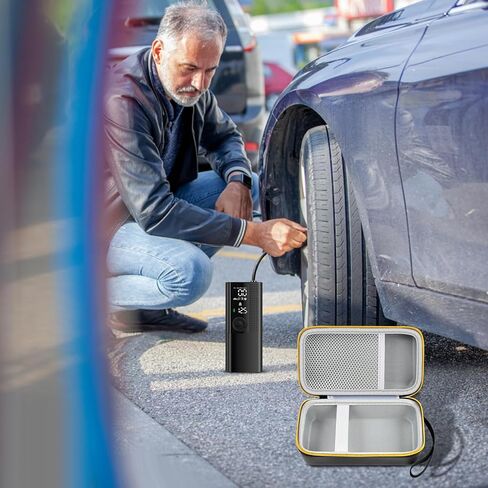 حافظة متوافقة مع Fanttik X8/ لمنفاخ الإطارات Convtoya ضاغط هواء محمول 150 رطل لكل بوصة مربعة، مضخة هواء لإطارات السيارة، حامل تخزين لأنبوب الهواء، المحول والملحقات الأخرى (الصندوق فقط) in Kuwait