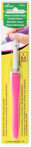 Clover 1055/L Amour Crochet Hook, Size L/8.0mm in Saudi Arabia