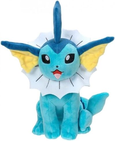 Pokémon 8-Inch Vaporeon Plush - Adorable, Ultra-Soft, Plush Toy, Perfect for Playing & Displaying - Gotta Catch ‘Em All in Saudi Arabia