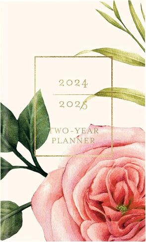 Graphique 2 Year Pocket Planner | 29 Month Organizer, Aug. 2023 – Dec. 2025 | Monthly Calendar & Notes Spreads | Marked Holidays | Vintage Floral | 3.75" x 6" in Kuwait