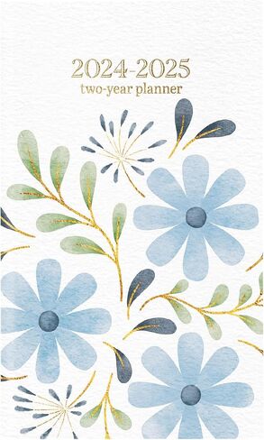 Graphique 2 Year Pocket Planner | 29 Month Organizer, Aug. 2023 – Dec. 2025 | Monthly Calendar & Notes Spreads | Marked Holidays | Vintage Floral | 3.75" x 6" in Kuwait