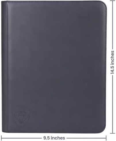 Graded Card Binder | Trading and Sports Cards | 4 Pocket Slab Binder | 24 Total Pockets | Standard Graded Cards | PSA BGS SGC | No Ring with Zipper | Closure Flaps | Compact Portable in Saudi Arabia