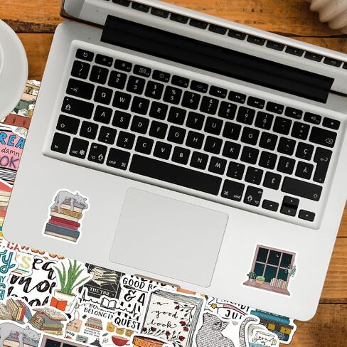 50pcs Book Stickers Inspirational Reading Water Bottle Stickers Bookish Stickers for Ebook Case Accessories Laptop Book Lovers Gifts Reading Stickers (50pcs Book Stickers) in Saudi Arabia