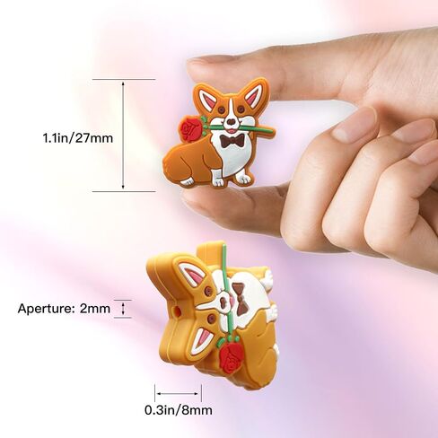 Dog Silicone Focal Beads for Pens, Focal Beads Bulk for Bead Pens Keychain Jewelry Making in Saudi Arabia