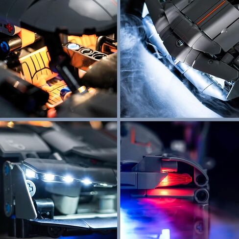 BrickBling LED Lights Compatible with Lego Technic Koenigsegg Jesko Absolut Grey Hypercar, Creative Light Kit Compatible with Lego 42173 (Lights Only, No Model) (RC Version Light) in Saudi Arabia
