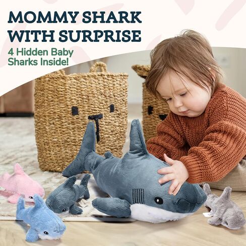 Wonder Products Shark Plush - حيوان القرش المحشو - لعبة حيوان القرش القطيفة للأطفال الصغار لعبة سمك القرش المحشوة - حيوان بحري لطيف ومحبوب للأطفال - ديكور وهدية للأطفال - أزرق ناعم in Saudi Arabia