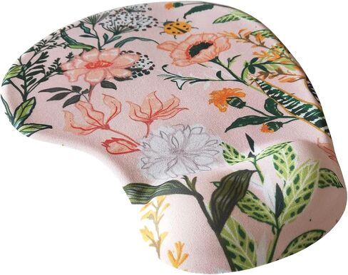 Ergonomic Aesthetic Portable Mouse Pad Non-Slip Computer Mouse Pads Small 3D Gel Mouse Pad with Wrist Rest Orange in Saudi Arabia