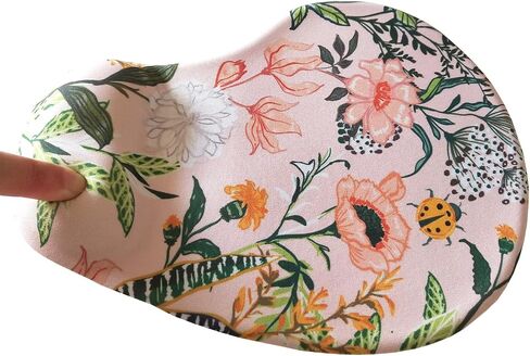Ergonomic Aesthetic Portable Mouse Pad Non-Slip Computer Mouse Pads Small 3D Gel Mouse Pad with Wrist Rest Orange in Saudi Arabia