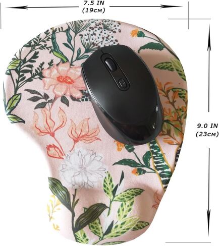 Ergonomic Aesthetic Portable Mouse Pad Non-Slip Computer Mouse Pads Small 3D Gel Mouse Pad with Wrist Rest Orange in Saudi Arabia