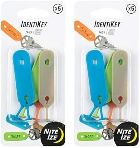 علامات Nite Ize IdentiKey، تحديد المفاتيح بسرعة باستخدام أعلام المفاتيح الملونة والمتينة القابلة للكتابة، متنوعة، عدد 1 (عبوة من قطعة واحدة) in Saudi Arabia
