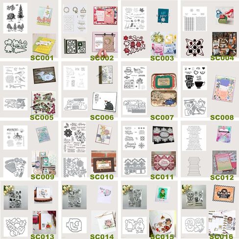 Stamps and Dies for Card Making, Santa Claus DIY Scrapbooking Arts Crafts, Metal Cutting Dies Clear Stamps Sets Arts Supplies Silicone Gifts for Christmas, Thanksgiving, Halloween (SC040) in Saudi Arabia