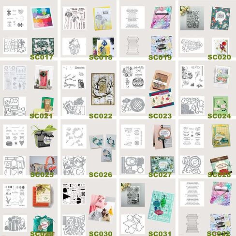 Stamps and Dies for Card Making, Santa Claus DIY Scrapbooking Arts Crafts, Metal Cutting Dies Clear Stamps Sets Arts Supplies Silicone Gifts for Christmas, Thanksgiving, Halloween (SC040) in Saudi Arabia