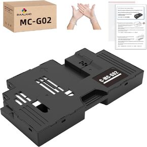 MC-G02 Maintenance Cartridge for Canon Pixma G620 G1220 G2160 G3160 G3260 G2260 G3360 G1420 G2420 Printer, High Capacity, New Chip (MCG02 MC-G02 Maintenance Box)