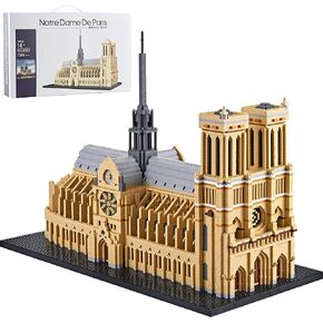 Notre Dame De Paris World Famous Micro Building Blocks Collection Model Architecture Sets for Adults 7380 PCS, Ideas DIY Mini Bricks Toy Present for Kids
