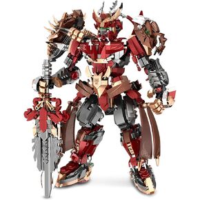 Hero Mech Building Set, MOC China Mythical Hero Xiang Yu Mech Armor Robot Model Kit, Classic Chinoiserie Mecha Collectible Display Toys Gifts for Kids Adults 12+ (1650PCS)