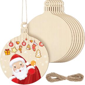 WILLBOND 8 Pcs 11 Inch Wooden Star Cutouts Christmas Hanging Ornaments Large Star Shape Unfinished Blank Cutouts Christmas Hanging for Painting DIY Xmas Tree Decoration Craft(Lantern Style)