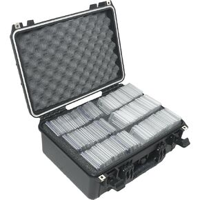 Case Club 207 Graded Card Slab Carrying Case- Slotted Storage Fits PSA/BGS/FGS/ & More Graded Slabs- Sports/Trading Collector Box for MTG/Baseball- Travel Holder for Slabs/Sleeves/Loose Cards