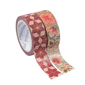 Paperblanks | Hishi/Filigree Floral Ivory | Pack of 2 Rolls of Washi Tape