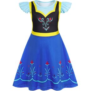 Girls Princess Dresses Toddler Kids Costume Birthday Party Dress Halloween Pretend Play Outfits