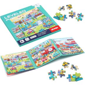Magnetic Puzzles for Kids Ages 4-8 - 3 in 1-75 Pieces Magnet Jigsaw Puzzle Book for Toddlers Ages 3-5 Outer Ocean Magnetic Travel Puzzle Board Activities Toy for Boys and Girls for Christmas Toys