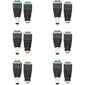 2-Pack DC 1 Female to 2 Way 4 Pins Splitter Cable for RGB LED Strip,DC Power Adapter for PAUTIX CCT COB LED Strip Light(1 to 2)