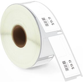 BETCKEY - Rat Tail Style/Price Tag Labels Replace for DYMO 30373 (7/8" x 15/16") - Compatible with DYMO Labelwriter 450, 4XL & Zebra Desktop Printers [2 Rolls/800 Labels]