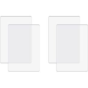 4 Pcs/2 Pair Standard Cutting Pads for Die Cutting Machine；Clear Polycarbonate Plastic Cutting Plates,Cutting Pads Die Cutting Plates for Embossing Crafting （6.25 x 3 inch）