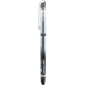 Cello Pointec Gel Pen, Black (Set of 10)