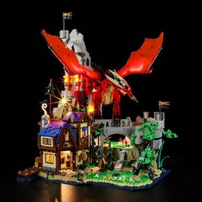 LIGHTAILING Light for Lego-21348 Dungeons & Dragons: Red Dragon's Tale - Led Lighting Kit Compatible with Lego Building Blocks Model - NOT Included The Model Set